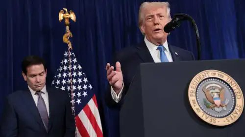 الرئيس ترامب وروبيو.