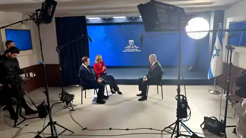 نتنياهو خلال المقابلة