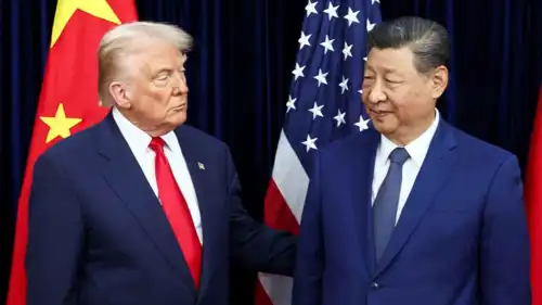 الرئيسان الأمريكي دونالد ترامب ونظيره الصيني شي جين بينغ.