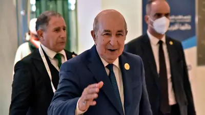 الرئيس الجزائري عبد المجيد تبون