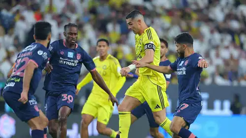 رونالدو من مباراة النصر والفيحاء