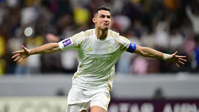 كريستيانو رونالدو بقميص النصر السعودي