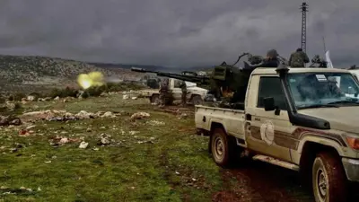 إدارة العمليات السورية خلال تمشيط مناطق على حدود لبنان