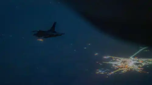 مقاتلة أمريكية فوق الشرق الأوسط