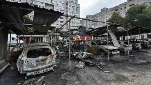 غارة روسية على دنيبرو الأوكرانية