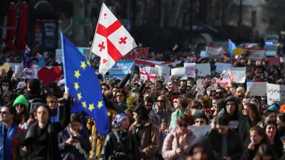 من مسيرة مؤيدة لانضمام جورجيا