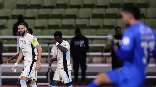 كريم بنزيما رجل مباراة الاتحاد والخلود بالدوري السعودي