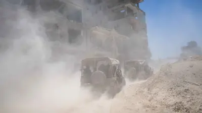 آليات للجيش الإسرائيلي جنوبي قطاع غزة