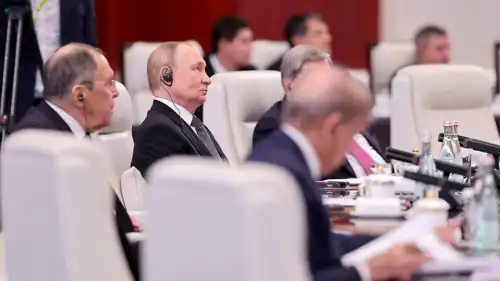 مشاركة الرئيس الروسي فلاديمير بوتين في قمة منظمة شنغهاي