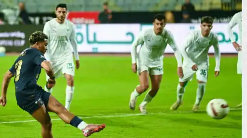 خوان بيزيرا يسجل هدف الزمالك الأول في شباك المصري