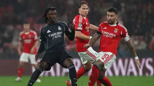 من مباراة ريال مدريد وبنفيكا