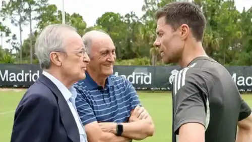 فلورنتينو بيريز مع تشابي ألونسو