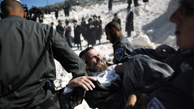 تظاهرة للحريديم ضد التجنيد في إسرائيل