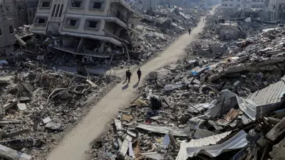 دمار واسع في غزة بسبب الحرب