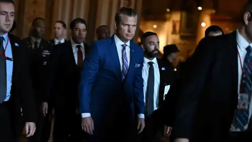 وزير الدفاع هيغسيث في مبنى الكابيتول الأسبوع الماضي.