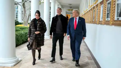 ترامب وكريستيانو رونالدو وجورجينا