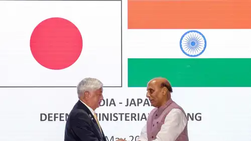 وزيرا الدفاع الهندي والياباني في نيودلهي