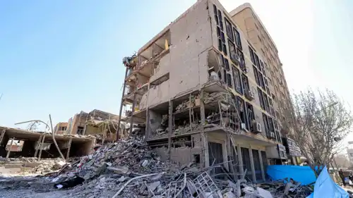 آثار القصف على طهران اليوم