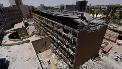 جانب من الدمار في مستشفى سوروكا