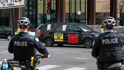 عناصر من الشرطة الأمريكية في ولاية جورجيا