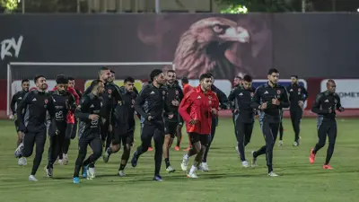 تدريبات فريق الأهلي المصري
