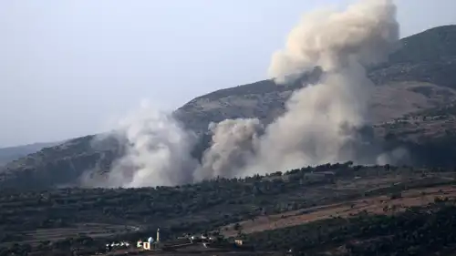 آثار غارة إسرائيلية جنوبي لبنان