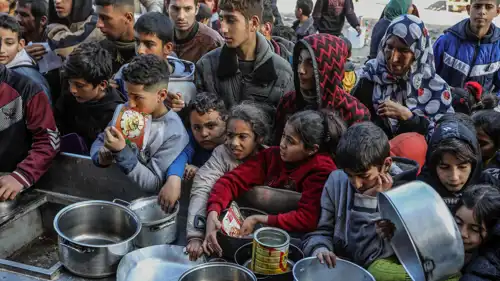 أطفال جوعى في غزة