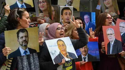 وقفة احتجاجية لأقارب المعتقلين المدانين في تونس