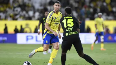 رونالدو في مباراة النصر والاتحاد