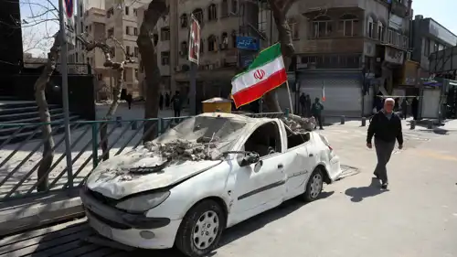 جانب من آثار القصف الأمريكي الإسرائيلي على إيران 