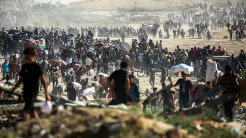 عودة النازحين إلى مدينة غزة بعد الاتفاق