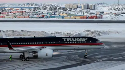 طائرة نجل ترامب في غرينلاند