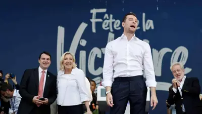 جوردان بارديلا، رئيس حزب التجمع الوطني ومارين لوبان