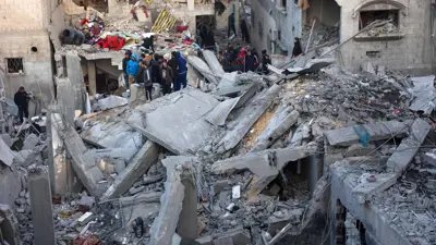 مشهد من الدمار في غزة