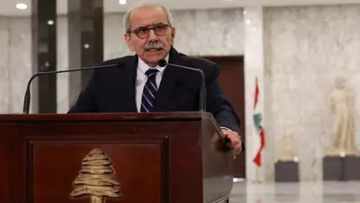  رئيس الوزراء اللبناني نواف سلام يتحدث في القصر الرئاسي