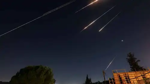 اعتراض صواريخ فوق سماء إسرائيل
