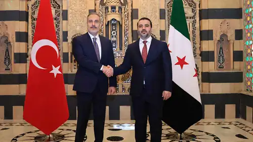 وزيرا خارجية سوريا وتركيا في دمشق