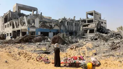 مشهد من الدمار في غزة