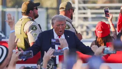 المرشح الرئاسي دونالد ترامب في كوتشيلا، كاليفورنيا