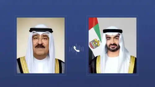 رئيس الإمارات وأمير الكويت