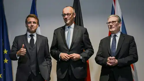 زعماء بريطانيا وألمانيا وفرنسا أو ما يعرف بـ(E3)