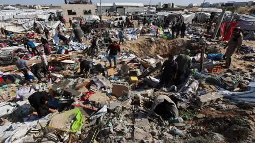 آثار الدمار جراء الحرب على قطاع غزة