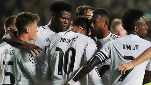 احتفال لاعبي ريال مدريد