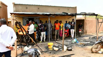 آثار الهجوم في بوركينا فاسو