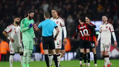 لاعبو ليفربول بعد مباراة بورنموث