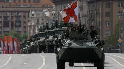 الاستعداد للاحتفال بعيد النصر في العاصمة الروسية موسكو