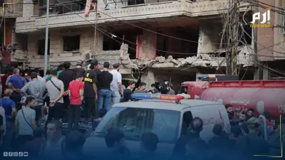 موقع غارة إسرائيلية على الضاحية الجنوبية