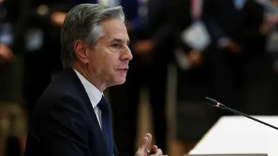 بلينكن خلال اجتماع آسيان