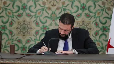 الرئيس السوري أحمد الشرع