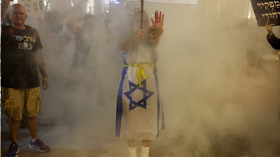 جانب من الاحتجاجات في إسرائيل